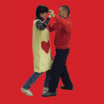 Two dancing a tango
