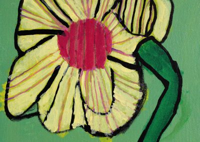 Acrylic painting of daffodil